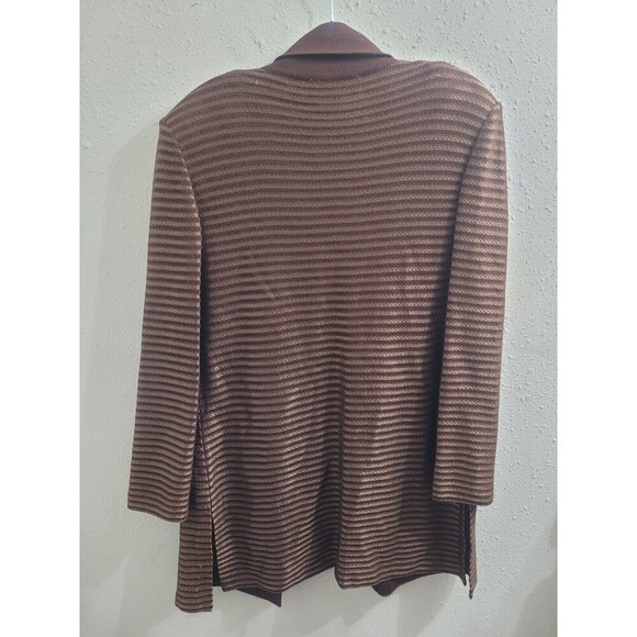 VTG ST JOHN Collection Marie Gray Santana Knit Blazer Jacket W/Skirt Sz 12 - Picture 13 of 16